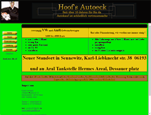 Tablet Screenshot of hoofs-autoeck.de